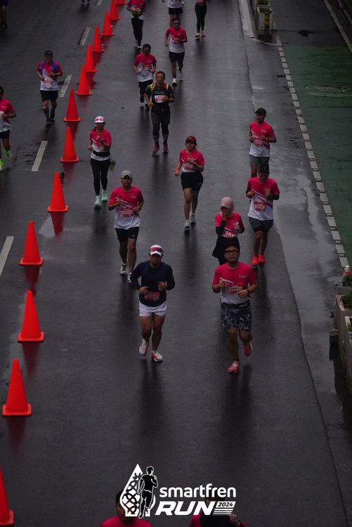 Race photo from Smartfren Run 2024