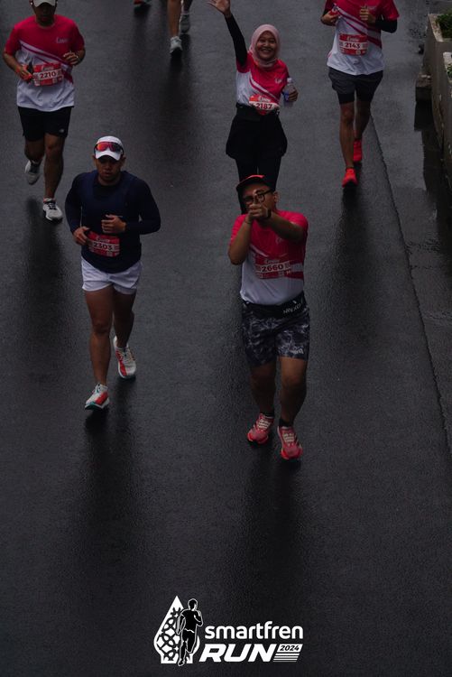 Race photo from Smartfren Run 2024