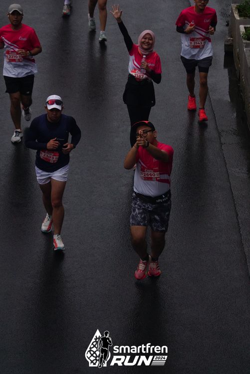 Race photo from Smartfren Run 2024