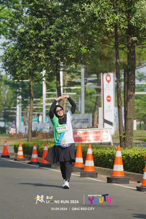 Race photo from BAF LIONS RUN 2024