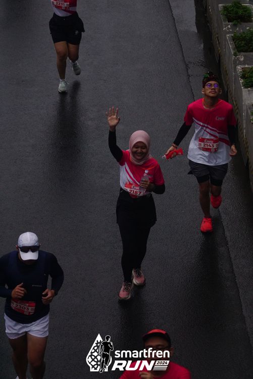 Race photo from Smartfren Run 2024