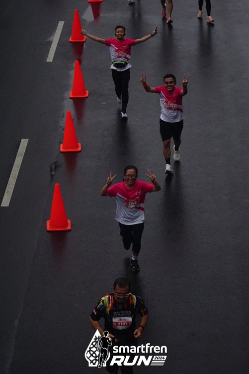 Race photo from Smartfren Run 2024