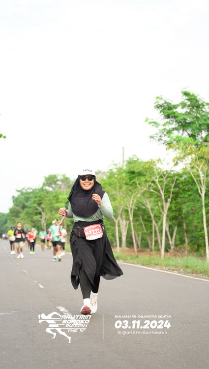 Race photo from Arutmin Borneo Run 2024