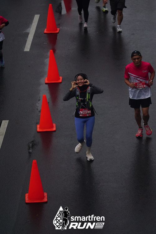 Race photo from Smartfren Run 2024