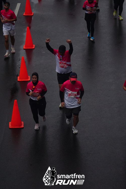 Race photo from Smartfren Run 2024