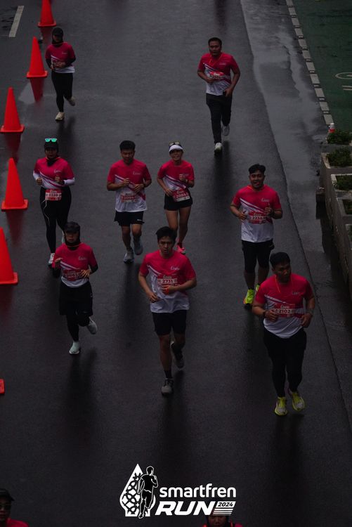 Race photo from Smartfren Run 2024