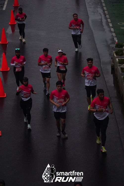 Race photo from Smartfren Run 2024