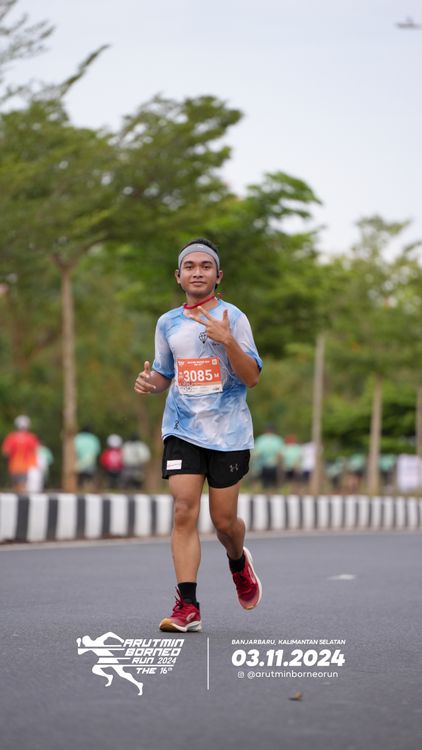 Race photo from Arutmin Borneo Run 2024