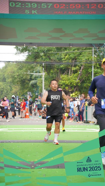Race photo from Mangkunegaran Run 2025