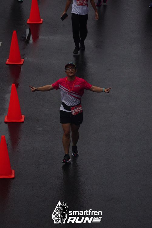 Race photo from Smartfren Run 2024