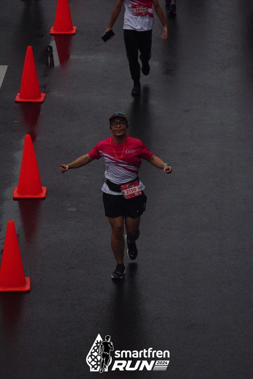 Race photo from Smartfren Run 2024