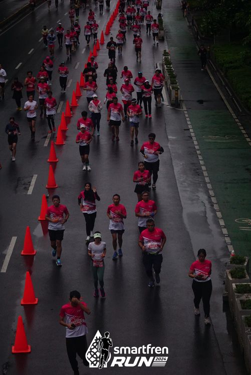 Race photo from Smartfren Run 2024