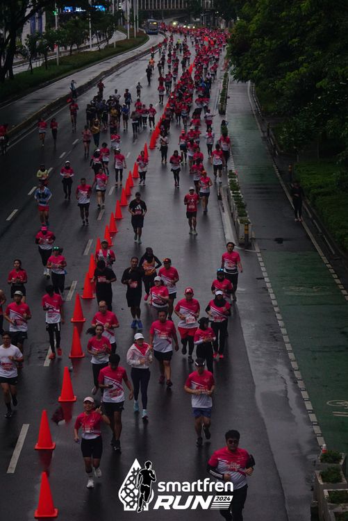 Race photo from Smartfren Run 2024