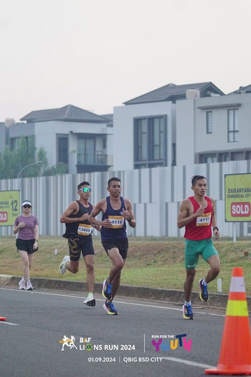 Race photo from BAF LIONS RUN 2024