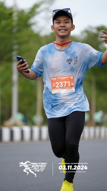 Race photo from Arutmin Borneo Run 2024