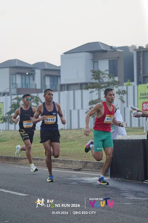 Race photo from BAF LIONS RUN 2024