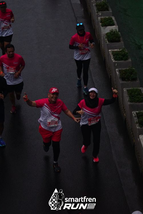 Race photo from Smartfren Run 2024