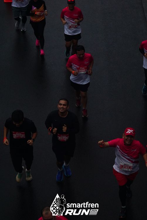 Race photo from Smartfren Run 2024