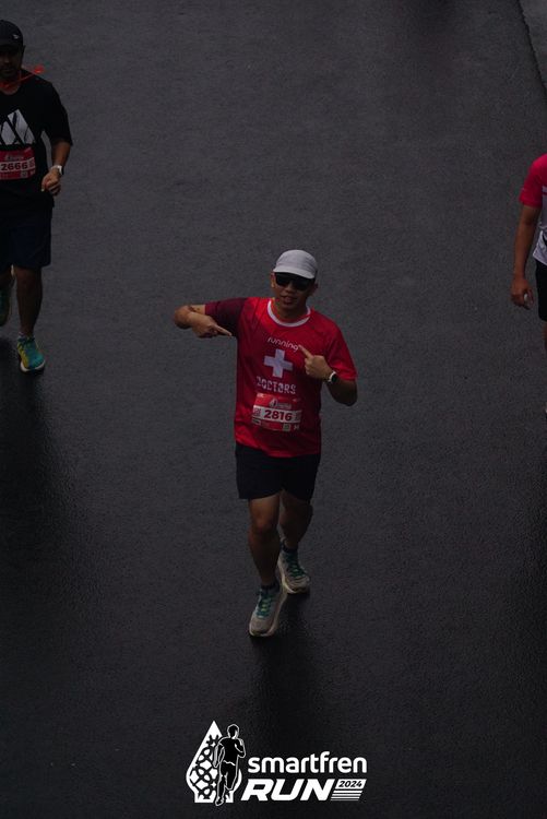 Race photo from Smartfren Run 2024