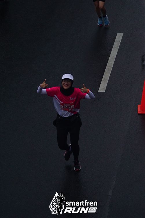 Race photo from Smartfren Run 2024