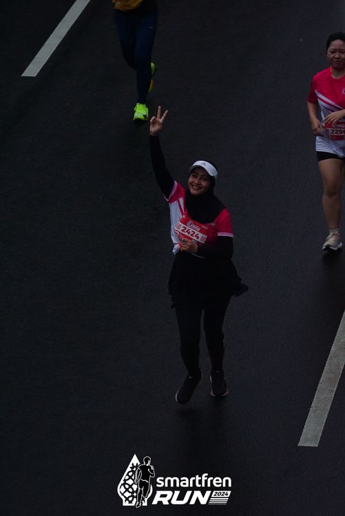 Race photo from Smartfren Run 2024