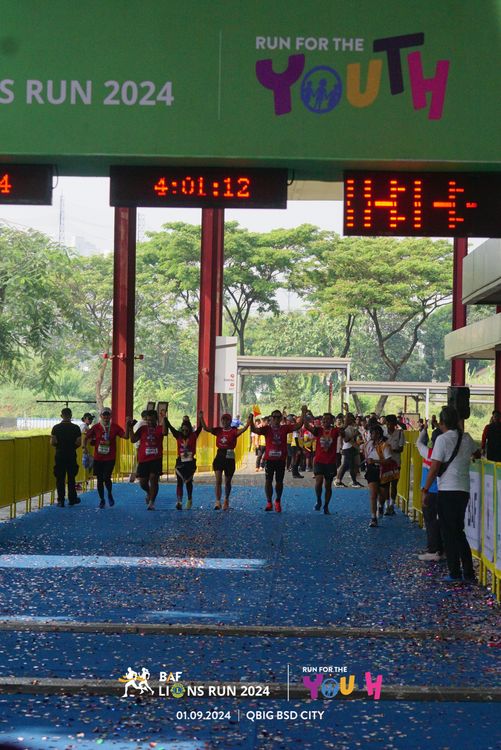 Race photo from BAF LIONS RUN 2024