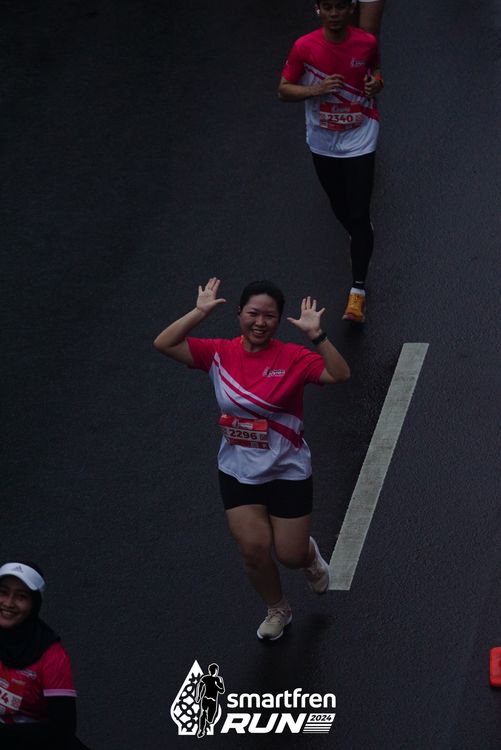 Race photo from Smartfren Run 2024