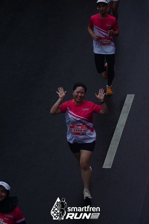 Race photo from Smartfren Run 2024