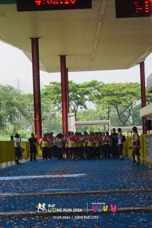 Race photo from BAF LIONS RUN 2024