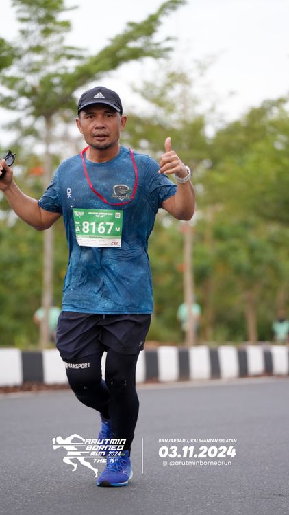Race photo from Arutmin Borneo Run 2024