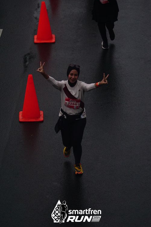 Race photo from Smartfren Run 2024