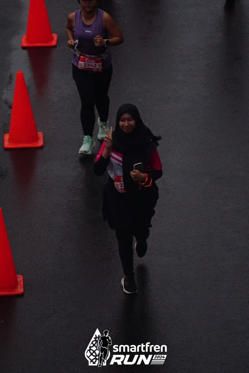 Race photo from Smartfren Run 2024
