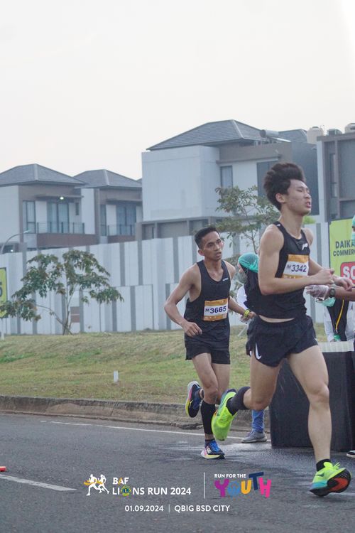 Race photo from BAF LIONS RUN 2024