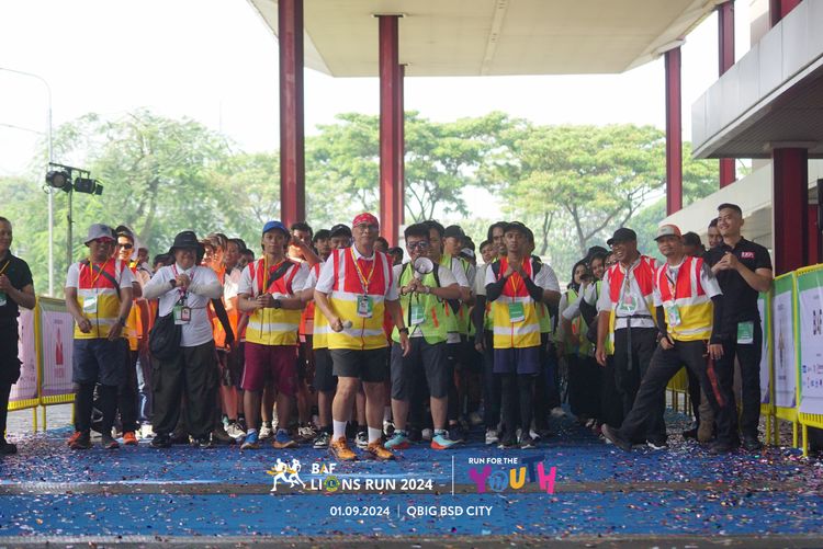 Race photo from BAF LIONS RUN 2024