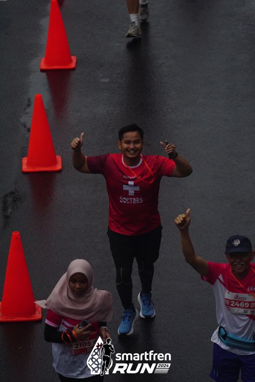 Race photo from Smartfren Run 2024