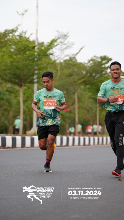 Race photo from Arutmin Borneo Run 2024