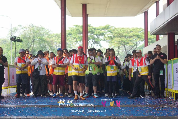 Race photo from BAF LIONS RUN 2024