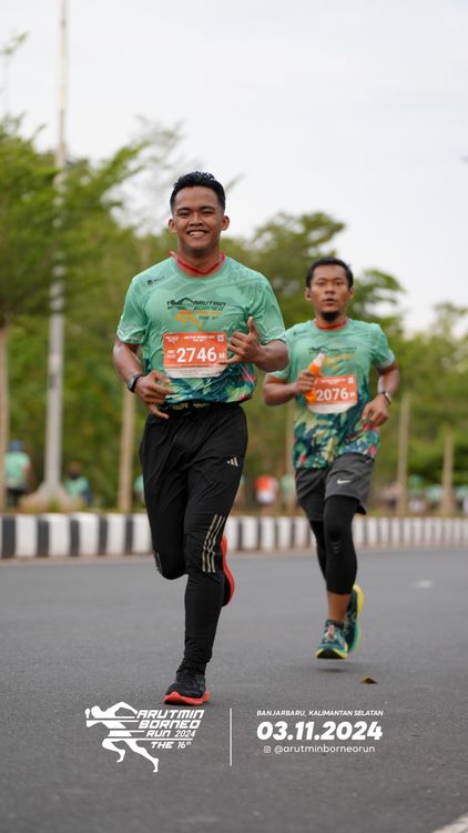 Race photo from Arutmin Borneo Run 2024