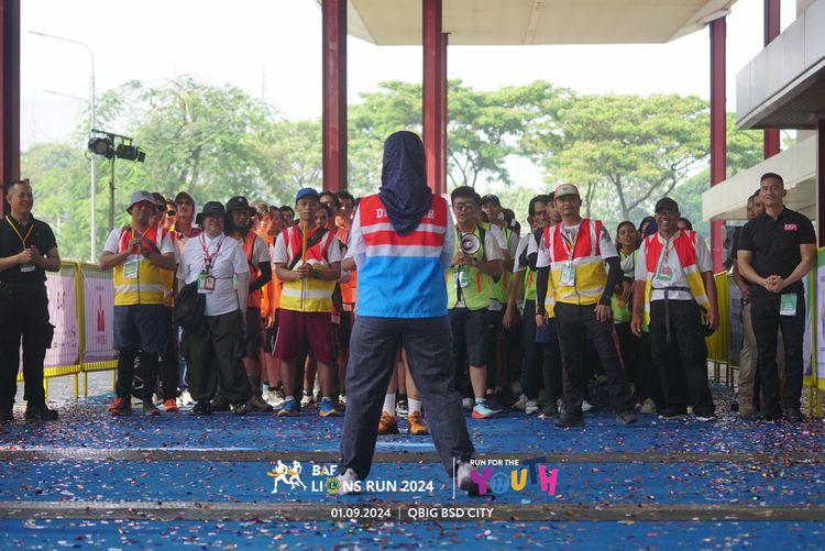 Race photo from BAF LIONS RUN 2024