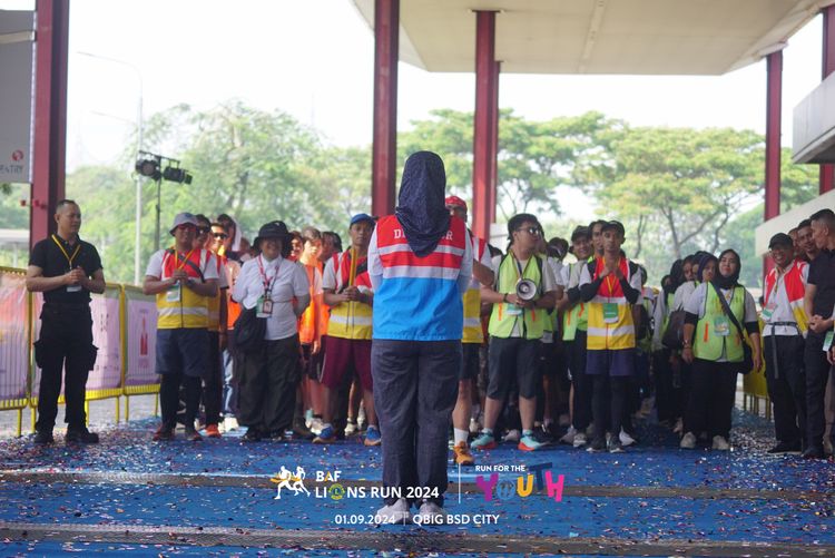 Race photo from BAF LIONS RUN 2024
