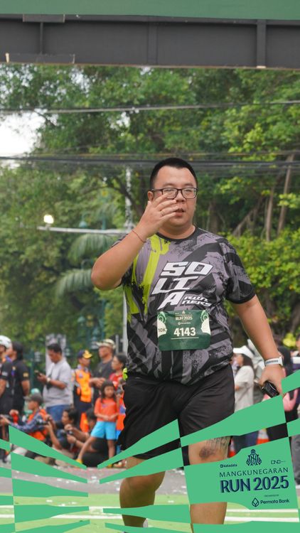 Race photo from Mangkunegaran Run 2025