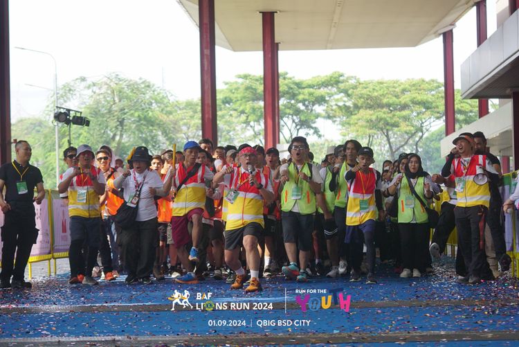 Race photo from BAF LIONS RUN 2024