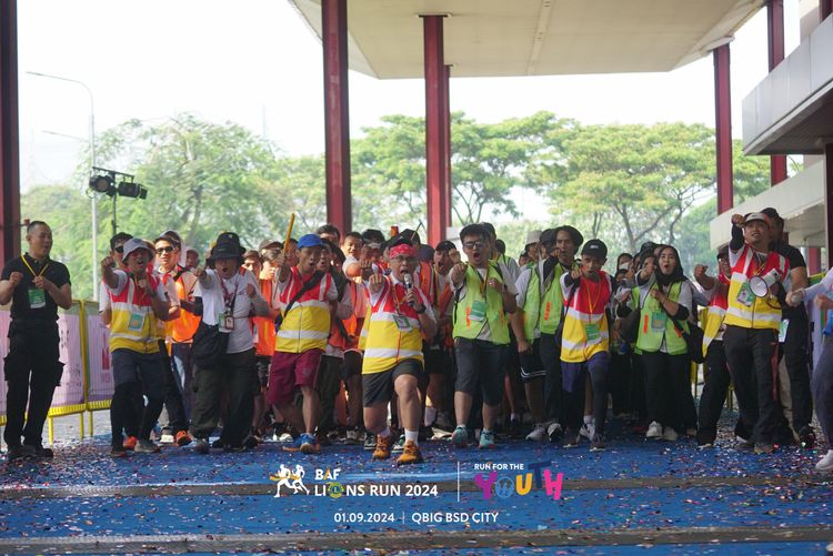 Race photo from BAF LIONS RUN 2024