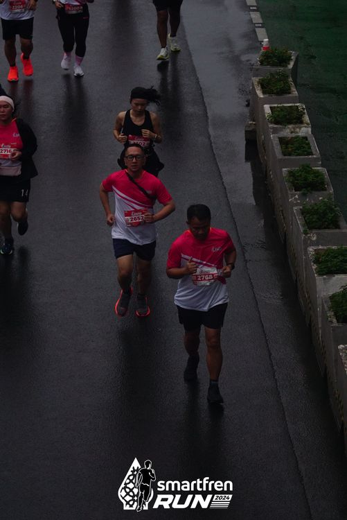 Race photo from Smartfren Run 2024