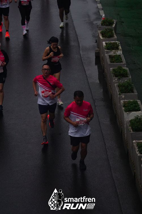 Race photo from Smartfren Run 2024