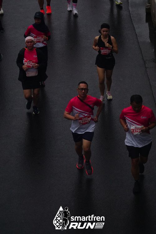 Race photo from Smartfren Run 2024