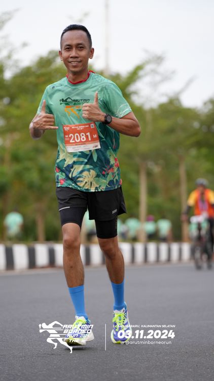 Race photo from Arutmin Borneo Run 2024
