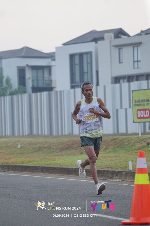 Race photo from BAF LIONS RUN 2024