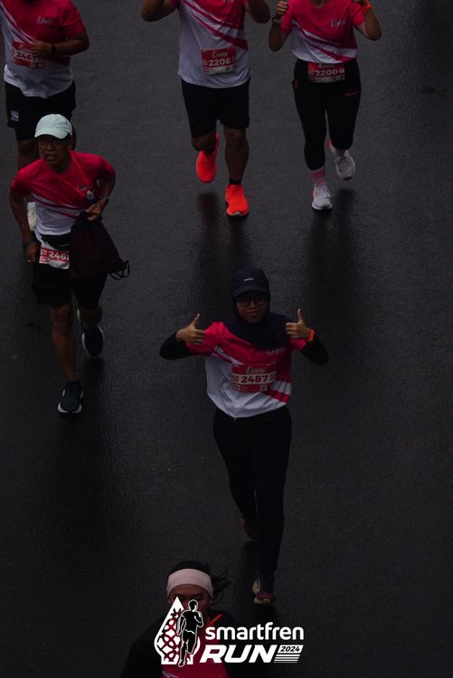 Race photo from Smartfren Run 2024