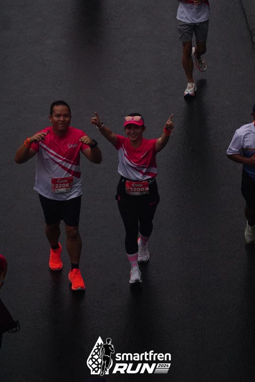 Race photo from Smartfren Run 2024